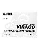 Yamaha Virago XV1100L Owner'S Manual preview