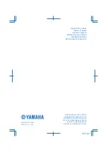 Preview for 2 page of Yamaha VK PROFESSIONAL-II 2016 Owner'S Manual