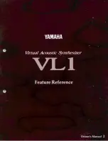 Yamaha VL-1 Feature Reference предпросмотр