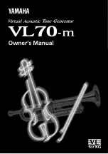 Yamaha VL70-m Owner'S Manual предпросмотр