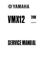 Yamaha VMX12 2001 Service Manual preview