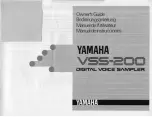 Yamaha VSS-200 Owner'S Manual preview