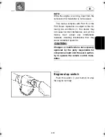 Preview for 38 page of Yamaha VX110 Deluxe WaveRunner 2006 Owner'S/Operator'S Manual