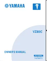 Yamaha VZ300C Owner'S Manual preview