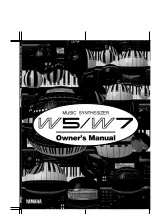 Preview for 1 page of Yamaha W5 Owner'S Manual