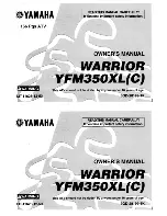 Yamaha Warrior YFM350XL(C) Owner'S Manual preview