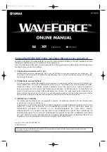 Yamaha WaveForce WF192XG Online Manual preview