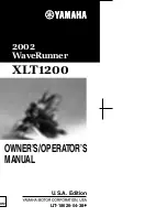 Yamaha WaveRunner 2002 XLT1200 Owner'S/Operator'S Manual preview