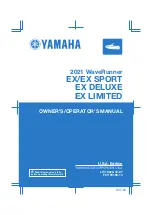 Предварительный просмотр 1 страницы Yamaha WaveRunner EX 2021 Operator'S Manual