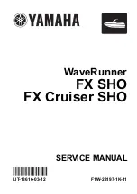 Yamaha WaveRunner FX SHO Service Manual preview