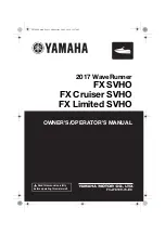 Yamaha WaveRunner FX SVHO 2017 Operator'S Manual preview