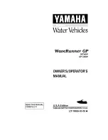 Предварительный просмотр 1 страницы Yamaha WaveRunner GP760W Owner'S Manual