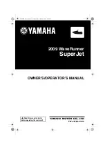 Yamaha WaveRunner SuperJet 2009 Owner'S/Operator'S Manual preview