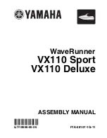 Yamaha WaveRunner VX110 Deluxe Assembly Manual preview