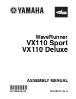 Yamaha WaveRunner VX110 Sport Assembly Manual preview