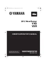 Предварительный просмотр 1 страницы Yamaha WaveRunner VXS 2012 Owner'S/Operator'S Manual