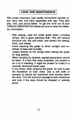 Preview for 19 page of Yamaha Weddington SeriesWeddington Custom Owner'S Manual