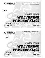 Yamaha Wolverine YFM350FXL Owner'S Manual preview