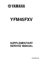 Yamaha WOLVERINE YFM45FXV Supplementary Service Manual preview