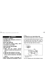 Предварительный просмотр 133 страницы Yamaha WOLVERINE Owner'S Manual