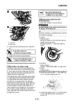 Предварительный просмотр 102 страницы Yamaha WR125R 2009 Service Manual