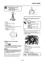 Предварительный просмотр 124 страницы Yamaha WR125R 2009 Service Manual