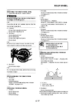 Предварительный просмотр 130 страницы Yamaha WR125R 2009 Service Manual