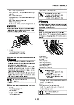 Предварительный просмотр 139 страницы Yamaha WR125R 2009 Service Manual