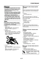 Предварительный просмотр 140 страницы Yamaha WR125R 2009 Service Manual