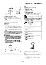 Предварительный просмотр 357 страницы Yamaha WR125R 2009 Service Manual