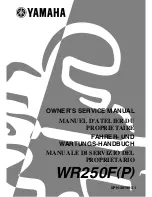 Yamaha WR250 Owner'S Service Manual preview