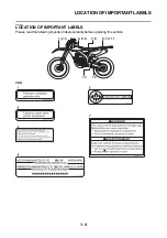 Предварительный просмотр 14 страницы Yamaha WR250F 2023 Owner'S Manual