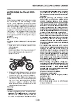 Предварительный просмотр 38 страницы Yamaha WR250F 2023 Owner'S Manual