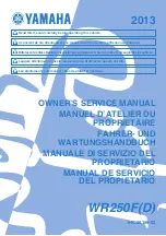 Preview for 1 page of Yamaha WR250F(D) Owner'S Service Manual