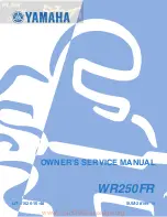 Preview for 1 page of Yamaha WR250FR 2002 Owner'S Service Manual