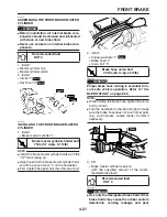 Предварительный просмотр 131 страницы Yamaha WR250R Service Manual