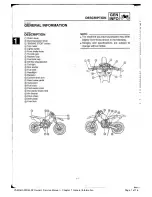 Yamaha WR400F Owner'S Service Manual preview