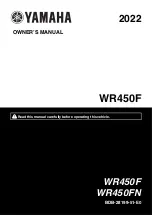 Предварительный просмотр 3 страницы Yamaha WR450F 2022 Owner'S Manual