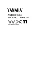 Предварительный просмотр 1 страницы Yamaha WX-11 Product Manual