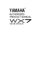 Yamaha WX-7 Owner'S Manual предпросмотр