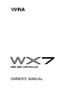 Предварительный просмотр 2 страницы Yamaha WX-7 Owner'S Manual