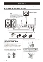 Предварительный просмотр 42 страницы Yamaha WXA-50 Owner'S Manual