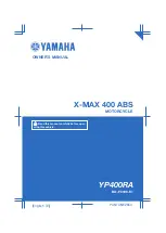 Preview for 1 page of Yamaha X-MAX 400 ABS 2018 Owner'S Manual