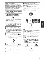 Preview for 47 page of Yamaha X-V2600 Owner'S Manual