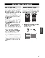 Preview for 67 page of Yamaha X-V2600 Owner'S Manual