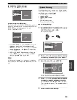 Preview for 103 page of Yamaha X-V2600 Owner'S Manual