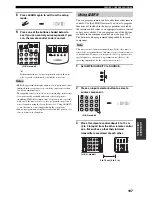 Preview for 111 page of Yamaha X-V2600 Owner'S Manual