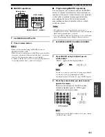 Preview for 115 page of Yamaha X-V2600 Owner'S Manual