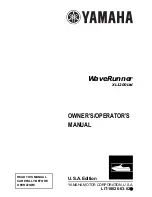 Yamaha XA1200Ltd WaveRunner Owner'S/Operator'S Manual preview