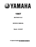 Предварительный просмотр 1 страницы Yamaha XC200T Service Manual